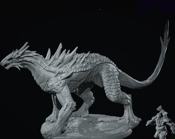 Kaiju Ankylosauria 32mm/28mm (DinoWorld) DnD 5E Gift | Fantasy Gaming RPG | Wargaming Gift | Tabletop Game Set | Monster 3D Printed