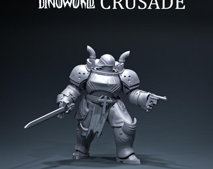 Artillery Commander 2 32mm/28mm (DinoWorld) Dinosaur Miniatures | RPG Set | Scifi 3D Print | Wargaming Gift | Tabletop Game Set