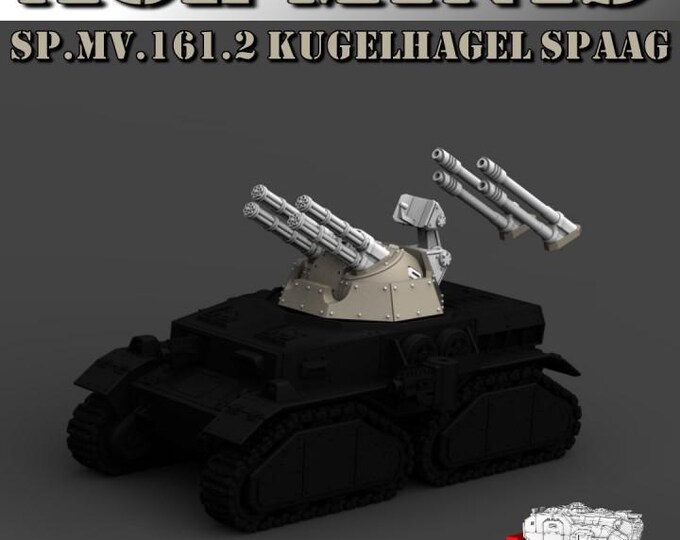 SP.MV.161.2 Kugelhagel SPAAG Upgrade Kit 32mm/28mm (ACEMinis) Tabletop Tank | rpg Set | Scifi Wargaming | Gift for Wargamers