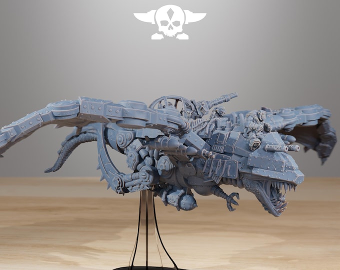 Orkaz Dragon Bomba 32mm/28mm (StationForge) RPG Set | 3D Print Scifi | Tabletop Game Set | Wargaming Gift | RPG Gifts | Sci-Fi Miniatures