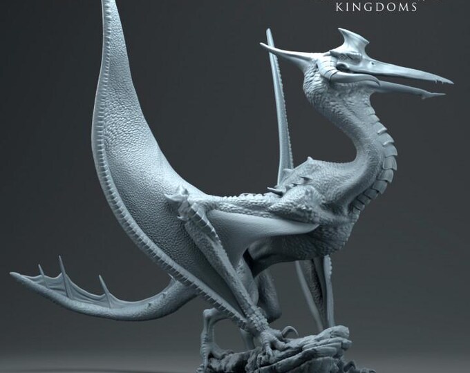 Dragon Pterodactyl Kaiju 32mm/28mm (DinoWorld) DnD 5E Gift | Fantasy Gaming RPG | Wargaming Gift | Tabletop Game Set | Monster 3D Printed