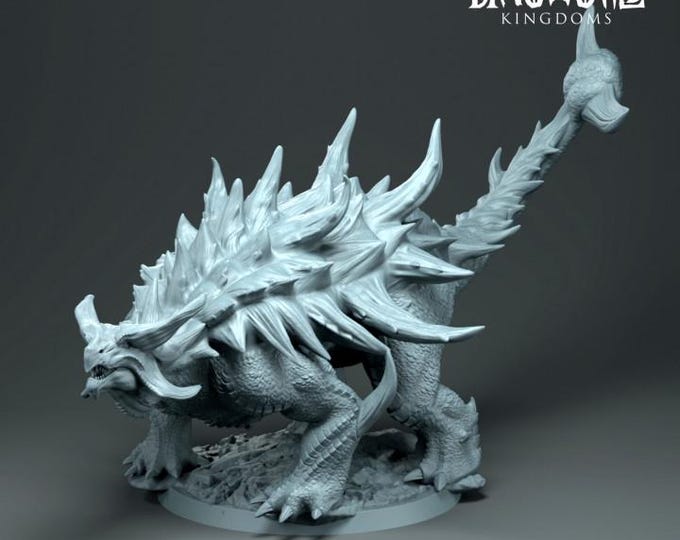 Dinodragon Ankylosaurus 32mm/28mm (DinoWorld) DnD 5E Gift | Fantasy Gaming RPG | Wargaming Gift | Tabletop Game Set | Monster 3D Printed