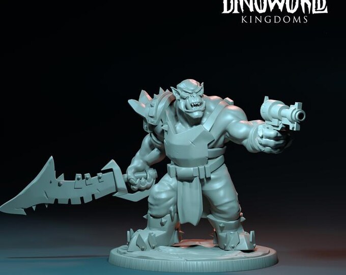 Orc Primal 2 32mm/28mm (DinoWorld) Dinosaur Miniatures | RPG Set | Scifi 3D Print | Wargaming Gift | Tabletop Game Set