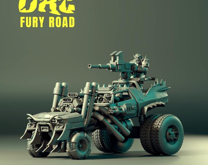 Orc Giga Horse Truck 32mm/28mm (DinoWorld) RPG Set | Scifi 3D Print | Wargaming Gift | Tabletop Game Set | Sci-Fi Miniatures