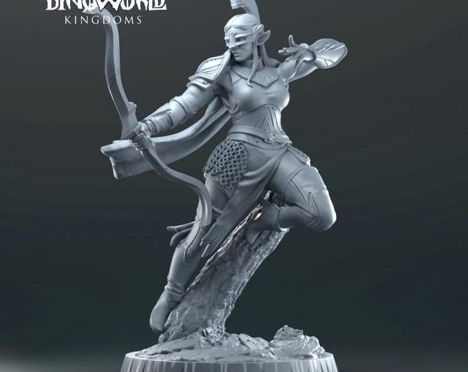 Archer 32mm/28mm (DinoWorld) DnD 5E Gift | RPG Set | Fantasy Gaming RPG | Wargaming Gift | Tabletop Game Set