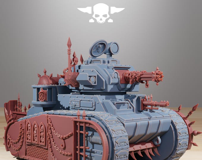 GrimGuard Light Tank Corrupted Conversion Kit 32mm/28mm (StationForge) RPG Set | 3D Print Scifi | Tabletop Game Set | Wargaming Gift