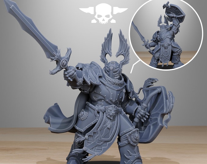 Socratis Archon Sir Thalion 32mm/28mm (StationForge) RPG Set | 3D Print Scifi | Tabletop Game Set | Wargaming Gift | RPG Gifts