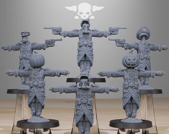 Épouvantails GrimGuard 32 mm (StationForge) - Kit de jeu de rôle | Impression 3D science-fiction | Jeu de plateau | Cadeau pour joueurs de wargame | Cadeaux pour jeux de rôle | Miniatures de science-fiction