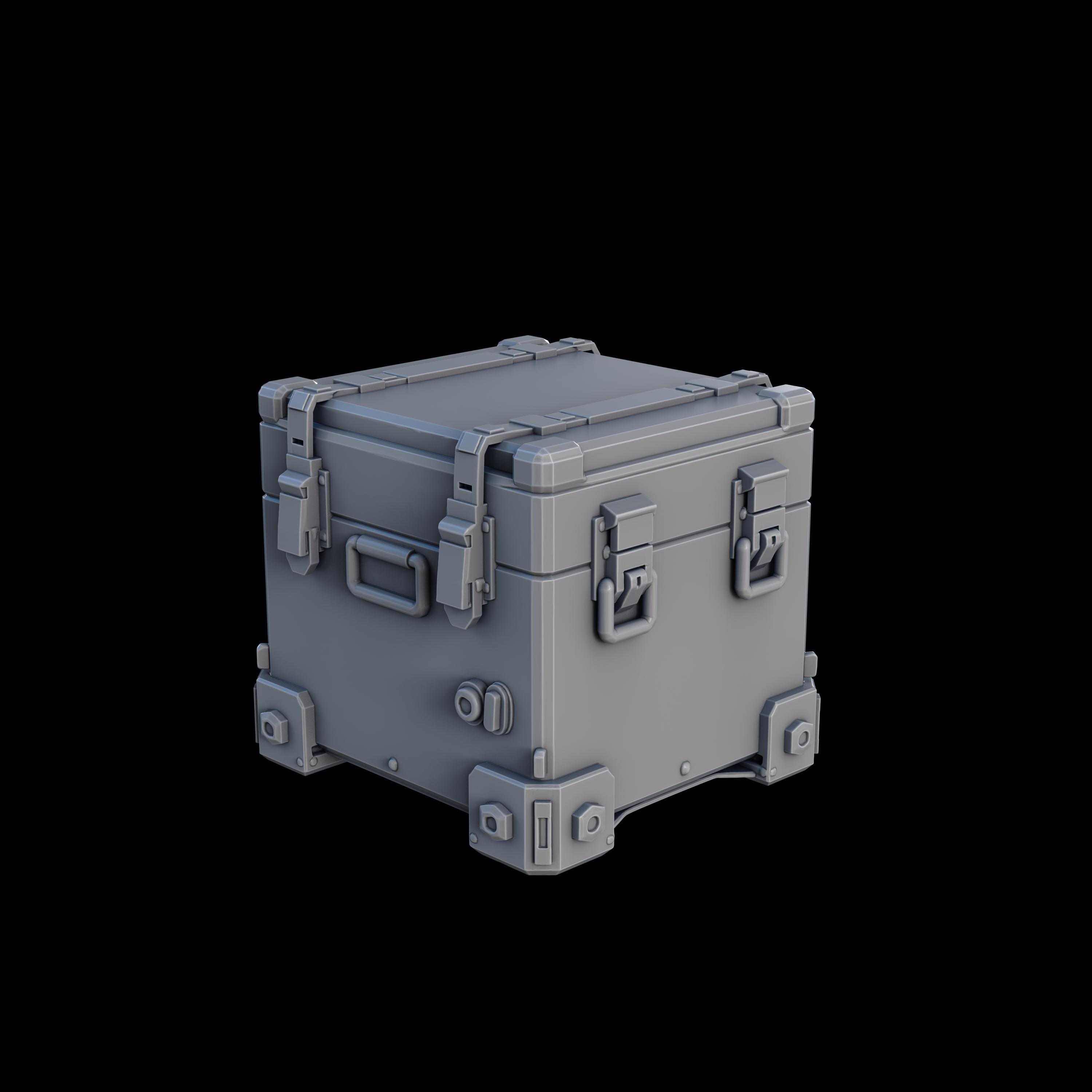 Rpg Container Box Containers 32mm (stlminibits) Cyberpunk | Sci-fi Props | Scenery ...