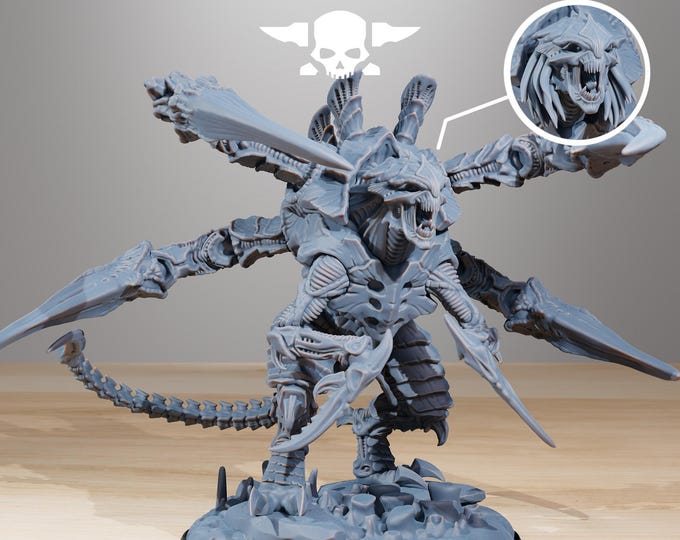 Xenarid Ravage Howler 32mm/28mm (StationForge) RPG Set | 3D Print Scifi | Tabletop Game Set | Wargaming Gift | RPG Gifts | Sci-Fi Miniatures