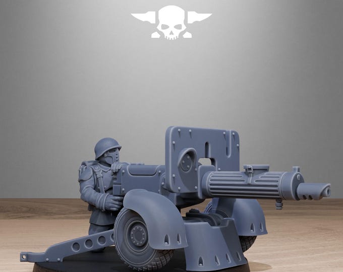 FreeGuard Light Machine Gun 32mm/28mm (StationForge) RPG Set | 3D Print Scifi | Tabletop Game Set | Wargaming Gift | RPG Gifts