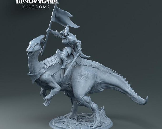 Sergan Charanosaurus 32mm/28mm (DinoWorld) DnD 5E Gift | RPG Set | Fantasy Gaming RPG | Wargaming Gift | Tabletop Game Set