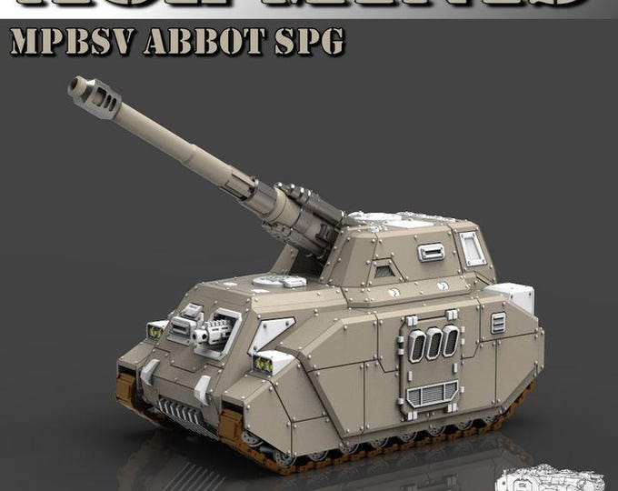MPBSV Abbot SPG Tank Kit 32mm/28mm (ACEMinis) Tabletop Tank | rpg Set | Scifi Wargaming | Gift for Wargamers | Miniature 3D Prints