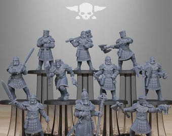 Vodalites Melee Infantry 32mm (StationForge) RPG Set | 3D Print Scifi | Tabletop Game Set | Wargaming Gift | RPG Gifts