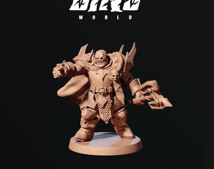 Orc Warrior Death 32mm/28mm (DinoWorld) DnD 5E Gift | RPG Set | Fantasy Gaming RPG | Wargaming Gift | Tabletop Game Set