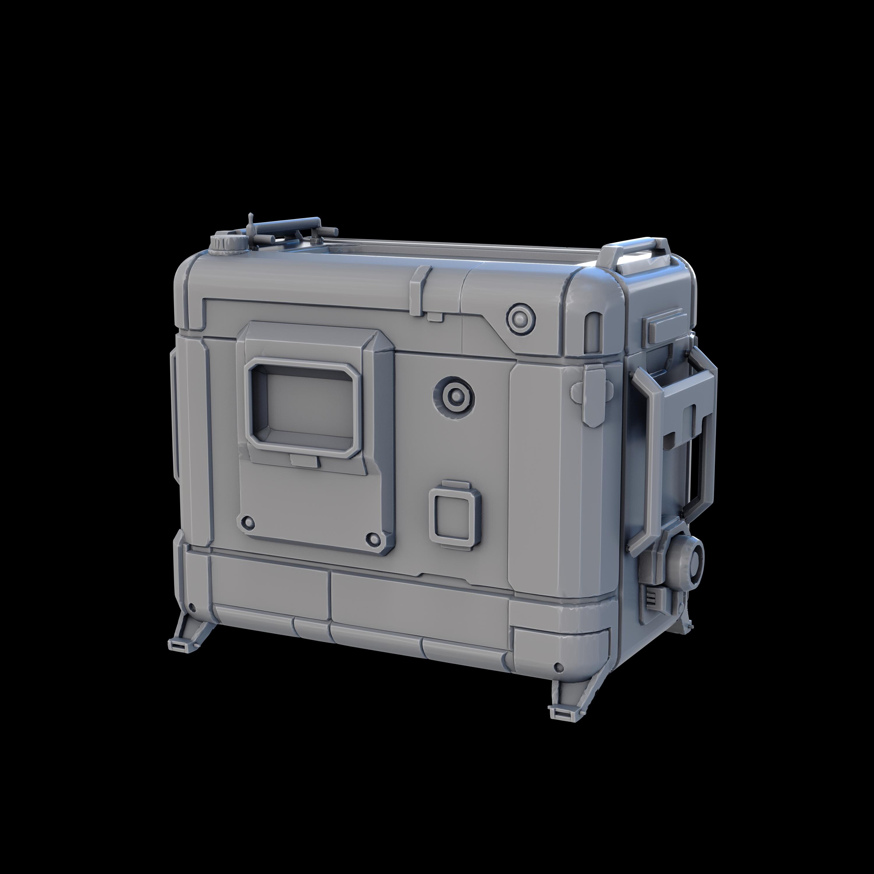 Star Container Rpg Box Containers 32mm (stlminibits) Cyberpunk | Sci-fi Props | Scenery ...
