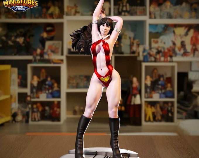 Vampirella 40/70mm (Legion Miniatures) RPG Set | 3D Print Scifi | Tabletop Game Set | Wargaming Gift | RPG Gifts | Sci-Fi Miniatures