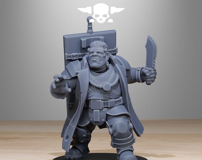 GrimGuard MutantStein 32mm/28mm (StationForge) RPG Set | 3D Print Scifi | Tabletop Game Set | Wargaming Gift | RPG Gifts