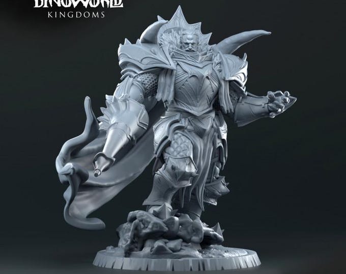 Knight Commander Ceratops 32mm/28mm (DinoWorld) DnD 5E Gift | RPG Set | Fantasy Gaming RPG | Wargaming Gift | Tabletop Game Set