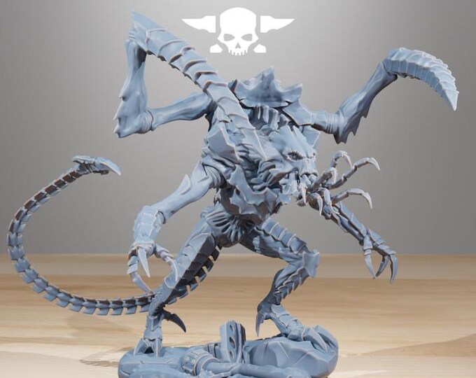 Xenarid Soul Eater 32mm/28mm (StationForge) RPG Set | 3D Print Scifi | Tabletop Game Set | Wargaming Gift | RPG Gifts | Sci-Fi Miniatures