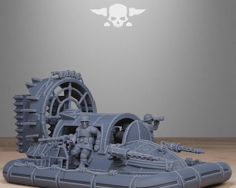 FreeGuard HoverCraft 32mm (StationForge) RPG Set | 3D Print Scifi | Tabletop Game Set | Wargaming Gift | RPG Gifts | Sci-Fi Miniatures