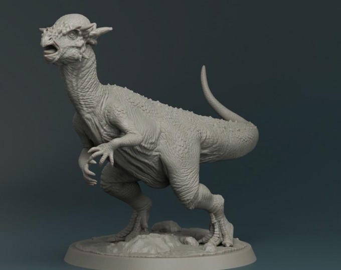 Pachycephalosaurus Dinosaur 32mm/28mm (DinoWorld) Fantasy Gaming RPG | Wargaming Gift | Tabletop Game Set | Dinosaur Mini