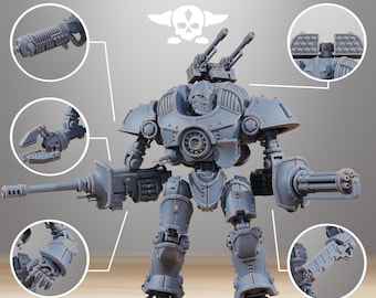 Scavenger Defender Mk2 32mm (StationForge) RPG Set | 3D Print Scifi | Tabletop Game Set | Wargaming Gift | RPG Gifts
