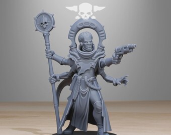 Xentari Cultist 32 mm (StationForge) RPG-set | 3D-geprinte sciencefiction | Tafelspelset | Wargaming-cadeau | RPG-cadeaus | Sciencefiction-miniaturen