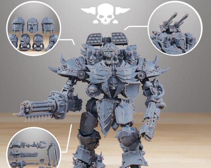 Pythonicus Defender Mk2 32mm/28mm (StationForge) RPG Set | 3D Print Scifi | Tabletop Game Set | Wargaming Gift | RPG Gifts