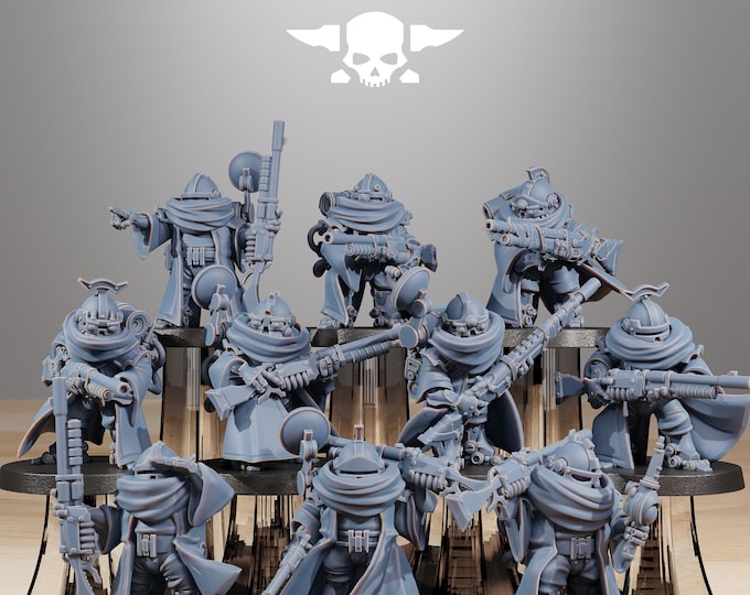 Scavenger Advanced Junkards 32mm/28mm (StationForge) RPG Set | 3D Print Scifi | Tabletop Game Set | Wargaming Gift | RPG Gifts