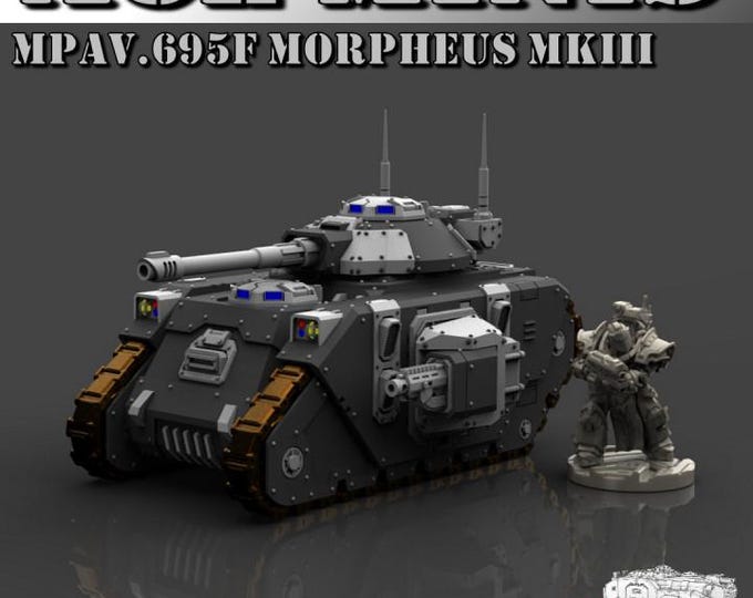 MPAV 695f Morpheus MkIII Tank Kit 32mm/28mm (ACEMinis) Tabletop Tank | rpg Set | Scifi Wargaming | Gift for Wargamers