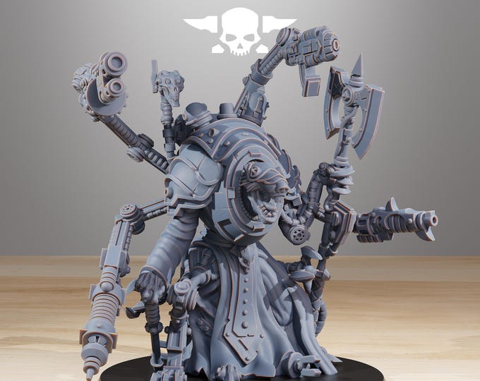 Raticus Techer 32mm/28mm (StationForge) RPG Set | 3D Print Scifi | Tabletop Game Set | Wargaming Gift | RPG Gifts | Sci-Fi Miniatures