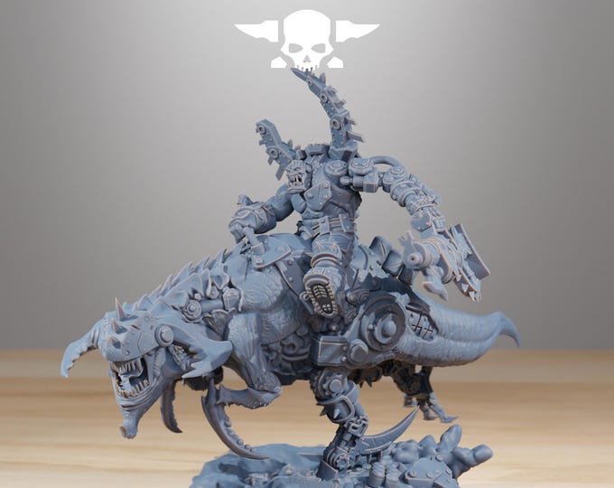 Orkaz Beast Boss 32mm/28mm (StationForge) RPG Set | 3D Print Scifi | Tabletop Game Set | Wargaming Gift | RPG Gifts | Sci-Fi Miniatures