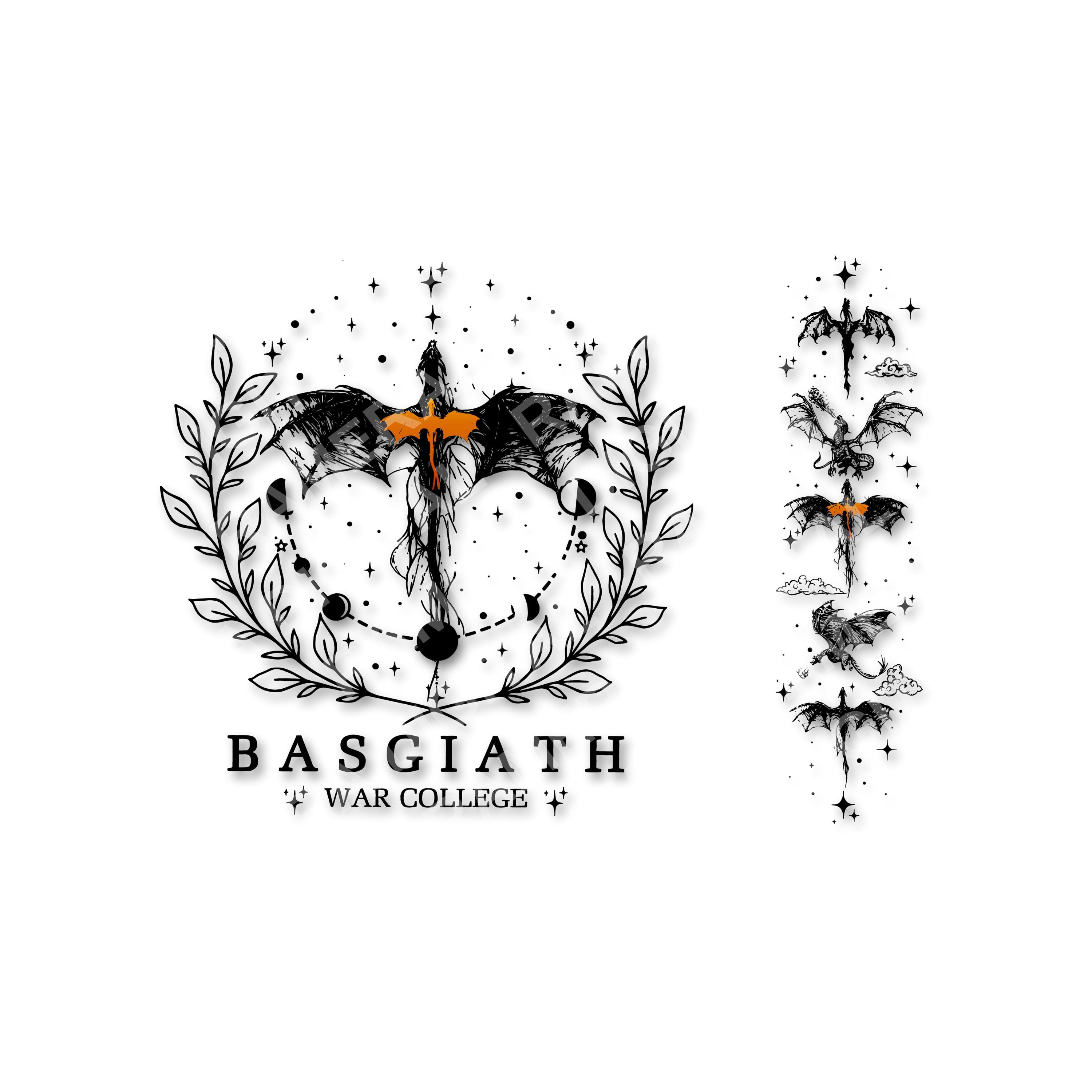 Basgiath War College Design SVG, PNG Files, Fourth Wing, Dragon Rider ...
