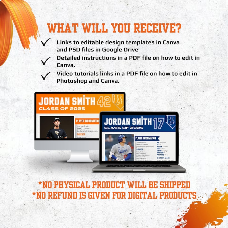 Sports Profile Sheet Template - Il 794xN.6783818626 2m70 