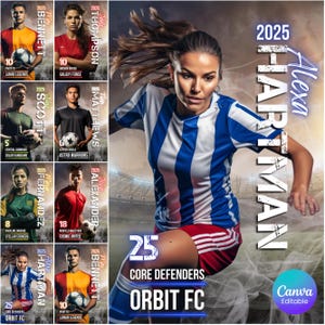 Modelos de pôsteres de futebol, modelo de banner digital de futebol personalizável, fundos de futebol, fundo digital de futebol, pôsteres de esportes de futebol