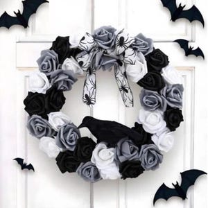 Halloween Wreath for Front Door | Halloween Scary Banner Garland – Spooky Hanging Decoration for Home & Party, Unique Halloween Gift