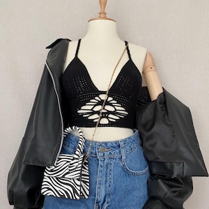 Gothic Bustier - Step by Step PDF Tutorial - Size XS-XXL - Enjoy the summer with this gorgeous - Knit Bustier - Crochet Bustier