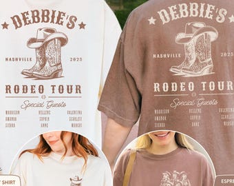 Personalized Nashville Last Rodeo Comfort Colors® T-Shirt, Custom Bach Tour Tee, Matching Country Bridal Squad Outfit