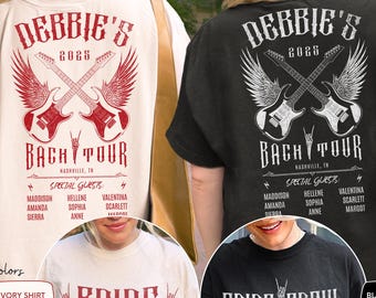 Custom Rock Bach Tour T-Shirt, Bachelorette Party Tee, Comfort Colors® Bridesmaid Gift, Nashville Wedding Crew, Final Tour Shirt