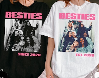 Custom Bestie T-Shirt, Custom Photo Best Friend Shirt, Birthday Gift for Friend, BFF Birthday Gift Idea, Matching Friendship gift, 2YK shirt