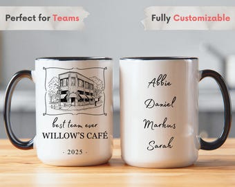 Bestes Team aller Zeiten Becher, personalisiertes Team Wertschätzung Geschenk, benutzerdefinierte Mitarbeiter Kaffeetasse, Mitarbeiter Geschenkbecher, Corporate Office Team Becher