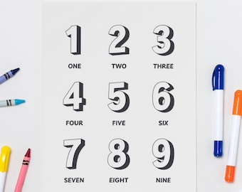 LEERNUMMERS – AFDRUKBARE Kleurplaten – Basisonderwijs – Bevat 8 kleurstellingen!