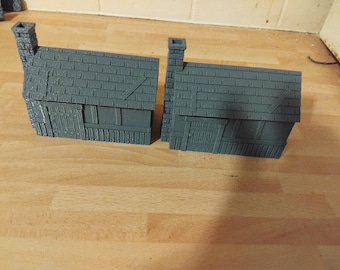 2 28 mm Stone Cottage A décor bâtiments D D&D marteau de guerre médiéval à verrou