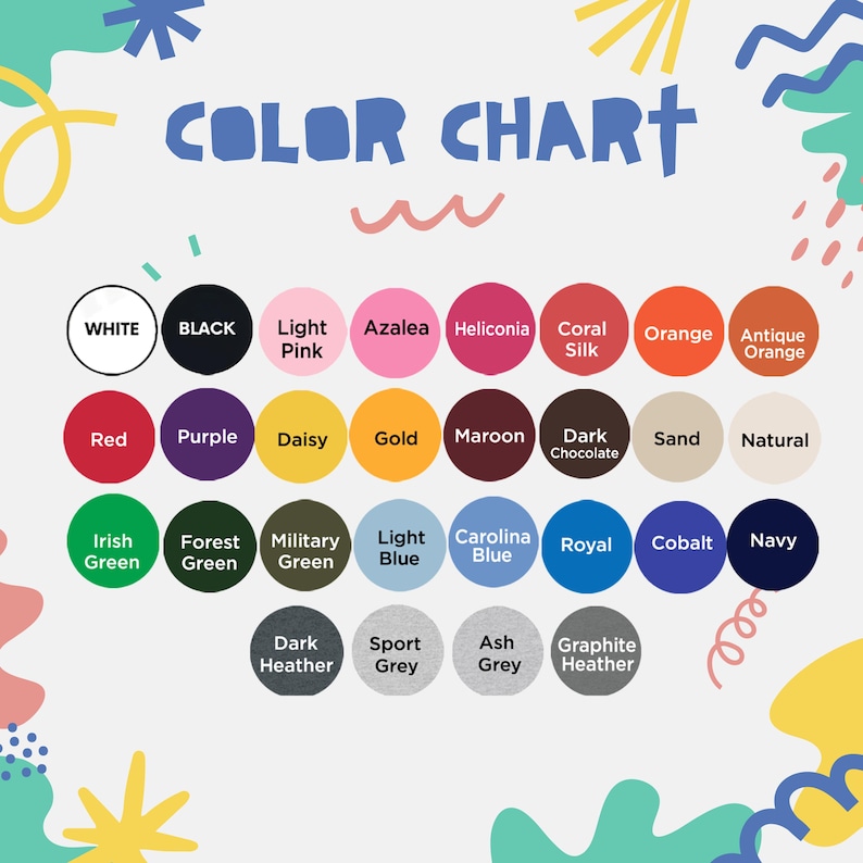 Puede incluir: Una carta de colores con una variedad de muestras de colores dispuestas en filas. La carta incluye colores como blanco, negro, rosa claro, azalea, heliconia, seda coral, naranja, naranja antiguo, rojo, morado, margarita, oro, granate, chocolate oscuro, arena, natural, verde irland&eacute;s, verde bosque, verde militar, azul claro, azul carolina, azul real, cobalto, marino, gris oscuro, gris deportivo, gris ceniza y gris grafito.