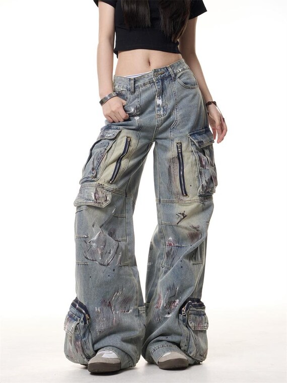 パンツ 2000's archive paint grungecargo pants パンツ 2000's archive paint grungecargo pants 00s grunge archive