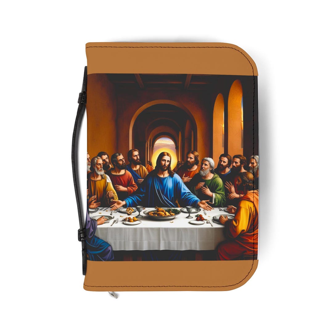 Supper Cover Bible Cover, Last Supper Bible Cover, Christian Gift, Religious Book ...