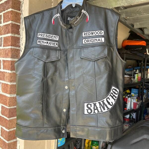 SONS OF ANARCHY レザー ベスト SAMCRO SONS OF ANARCHY レザー ベスト SAMCRO