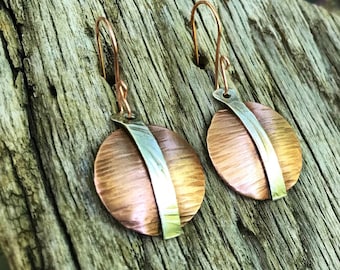 Unique Copper Earrings/Lightweight Earrings/Handmade Clip On Earrings/Earrings/Southwestern Earrings/Rustic Earrings/Mother’s Day Gift