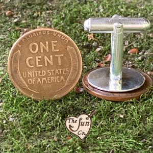 Manschettenknöpfe/Kupfer/Handgefertigte Groomsmen Geschenke/Penny Manschettenknöpfe/Weizen Penny/Einzigartiges Geschenk/Männer Geschenke/Münze/Vintage